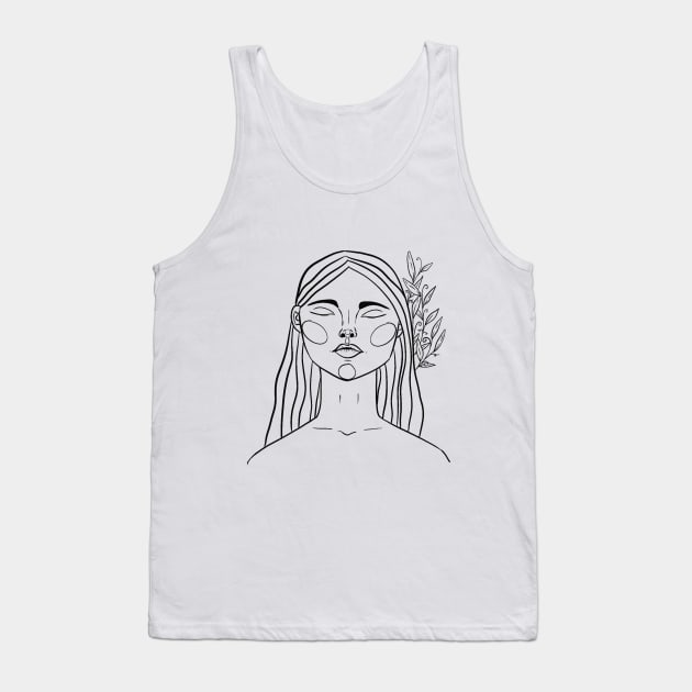 A Twig in the Hair Tank Top by The Immaculate Witch